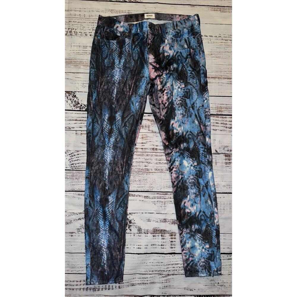 Hudson Jeans Women’s Nico Midrise Super Skinny Tie Dye Size 29 final sale.